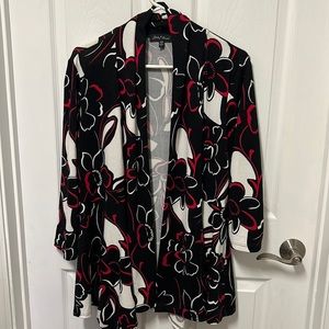 Cardigan - black and red